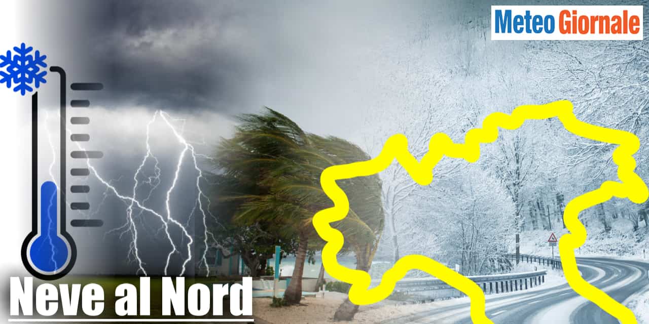 La neve potrà imbiancare alcune città del Nord