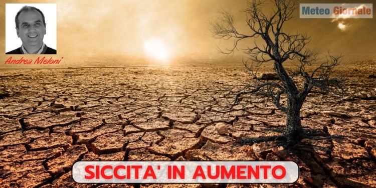 Meteo Italia: rischio grave siccità peggiore del 2022 se nulla dovesse cambiare