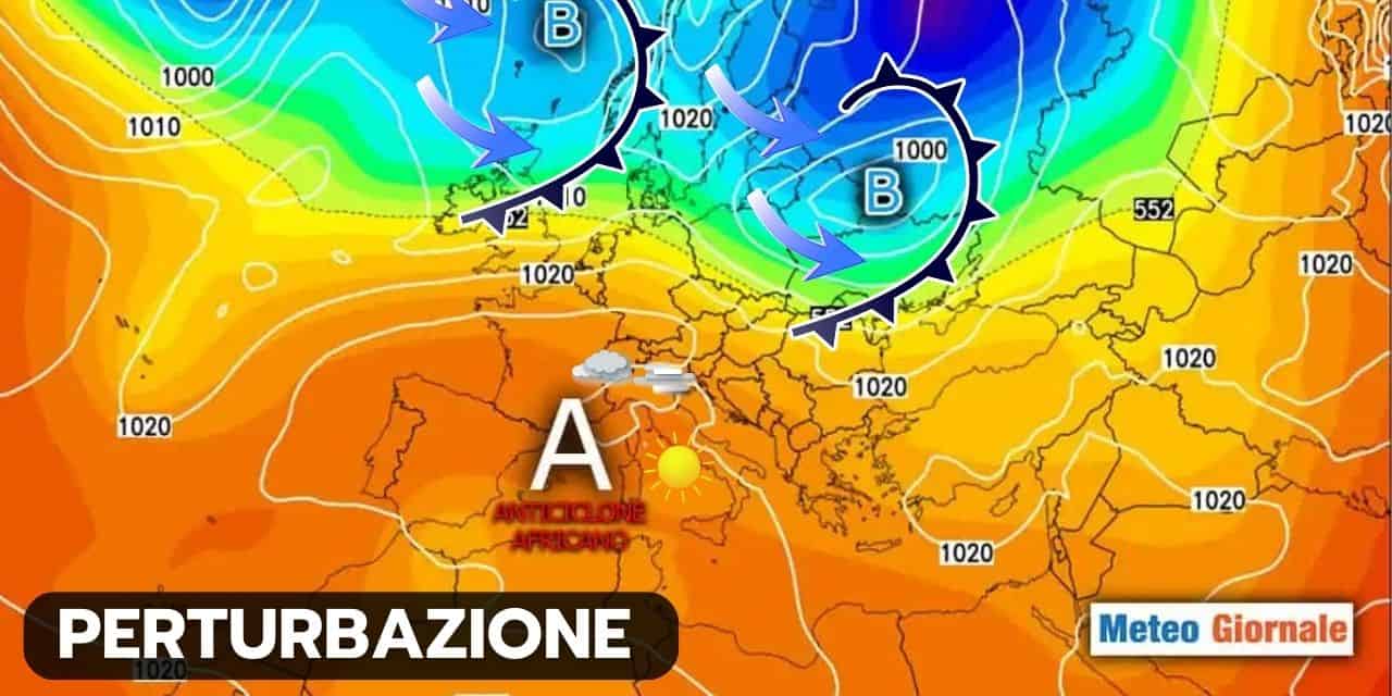 Meteo, debole perturbazione in transito, ma l’alta pressione non se ne va