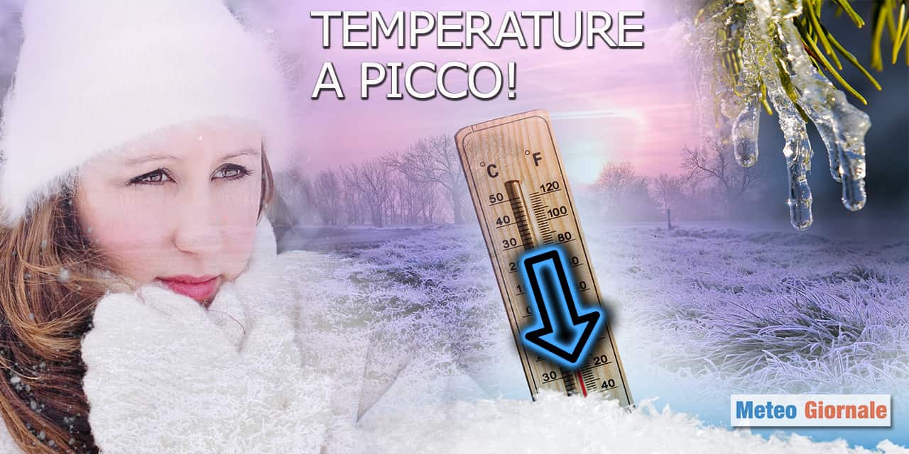 Meteo, TEMPERATURE  a picco! Sarà pieno Inverno