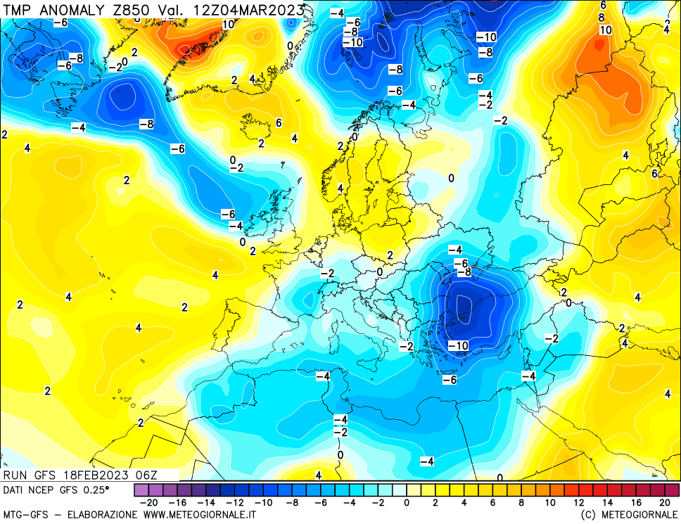 anomalie di temperatura avvio di marzo meteo