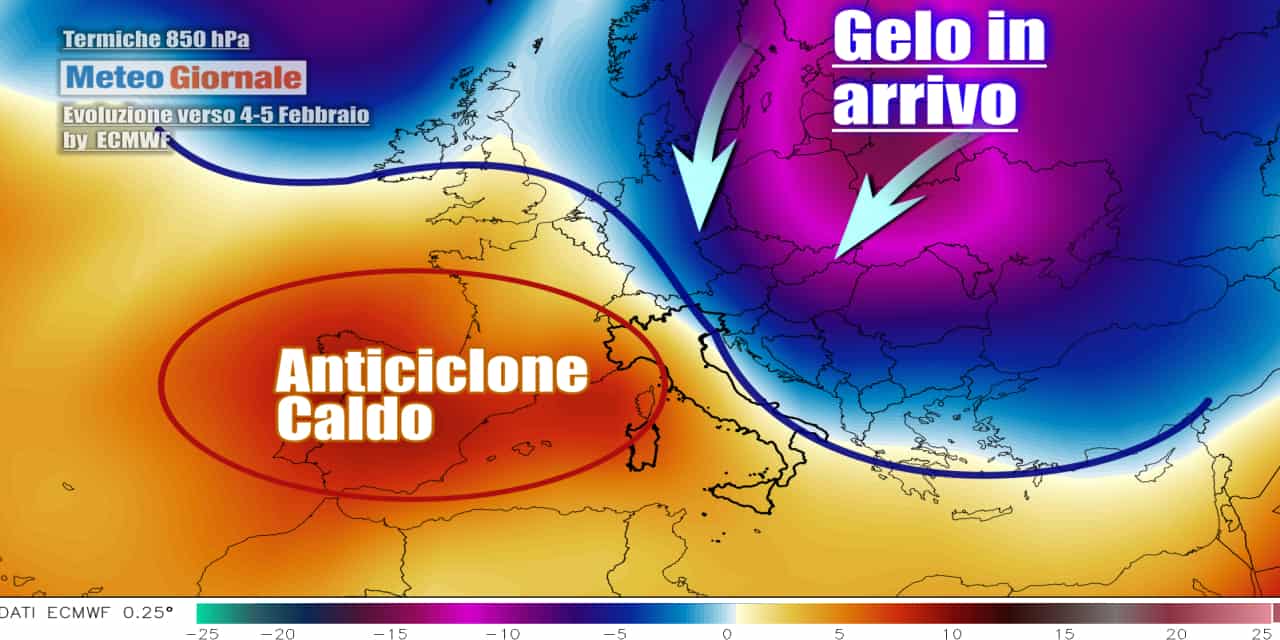 Verso un netto cambiamento dall'inizio della prossima settimana