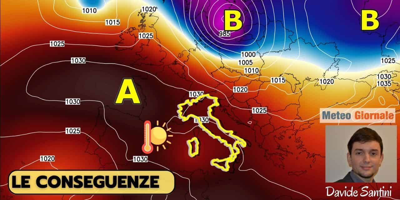 davide santini meteogiornale meteo conseguenze alta pressione 543