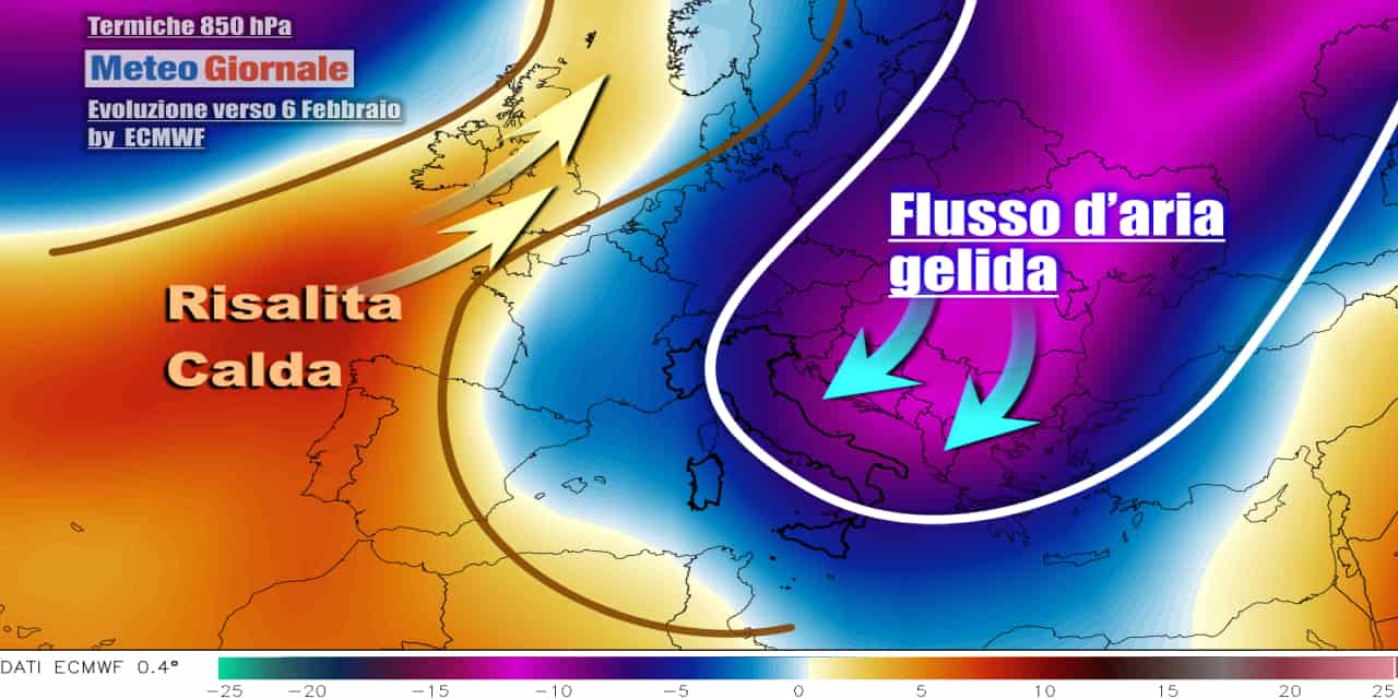 Freddo arriverà sull'Italia, ma senza grosse nevicate