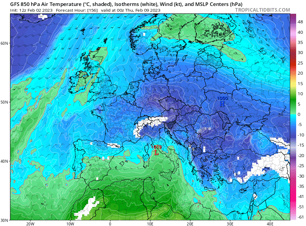 gfs T850 eu 27