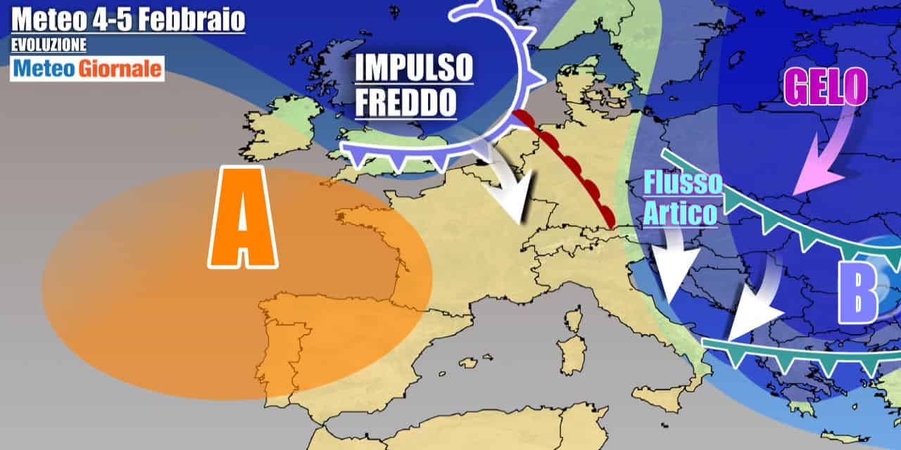 Anticiclone agli sgoccioli e freddo in arrivo