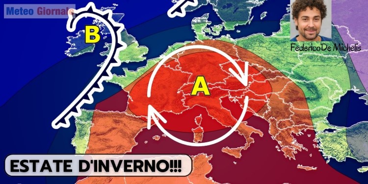 Meteo: l’arrogante Alta Pressione estiva in pieno Inverno. Il seguito sarà peggiore