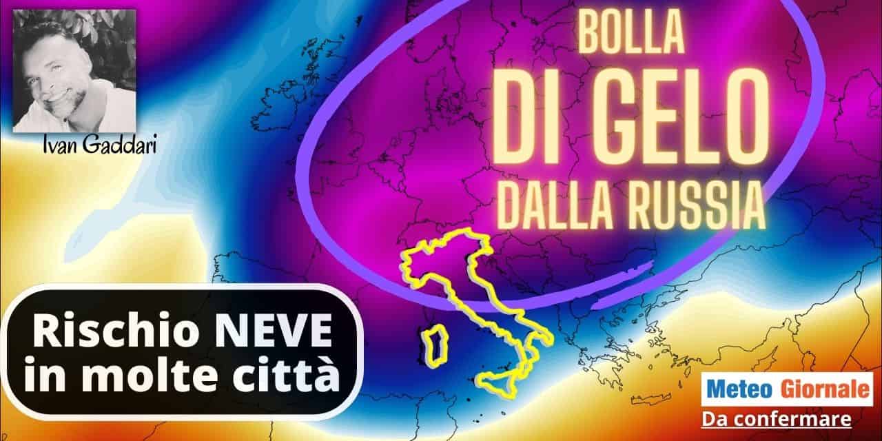 Febbraio invernale a rischio neve a più riprese