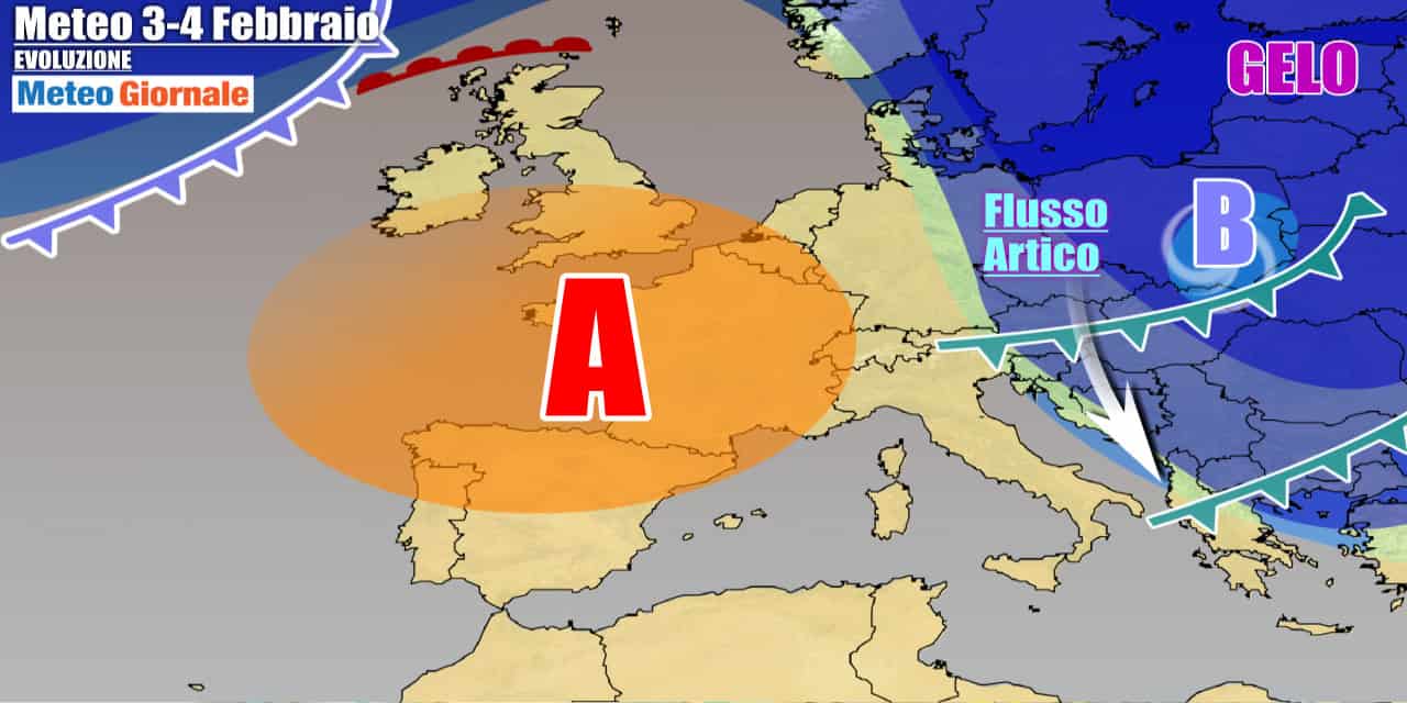 Italia lambita da sbuffi freddi, in un contesto anticiclonico sino al weekend