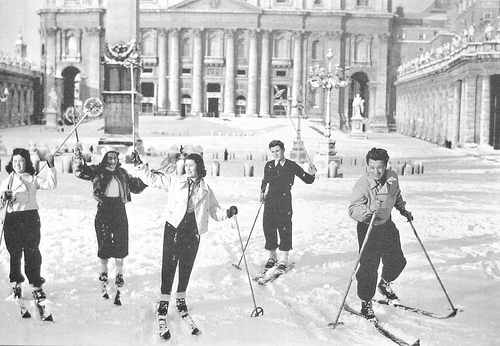 neve a Roma 1956
