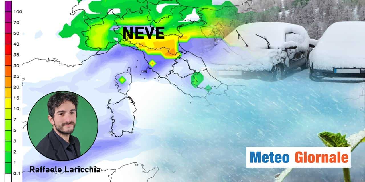 Meteo, week-end pieno di maltempo, arriva la neve in pianura
