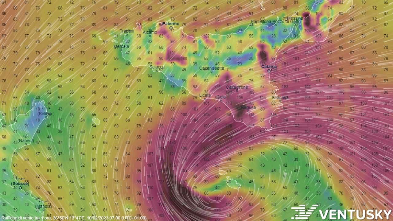 Meteo Sicilia e Calabria: fortissimo maltempo per il ciclone mediterraneo