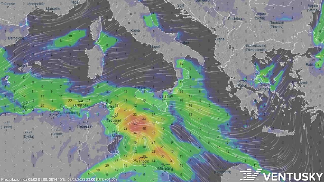 ventusky rain ac 20230208t2200 38n15e