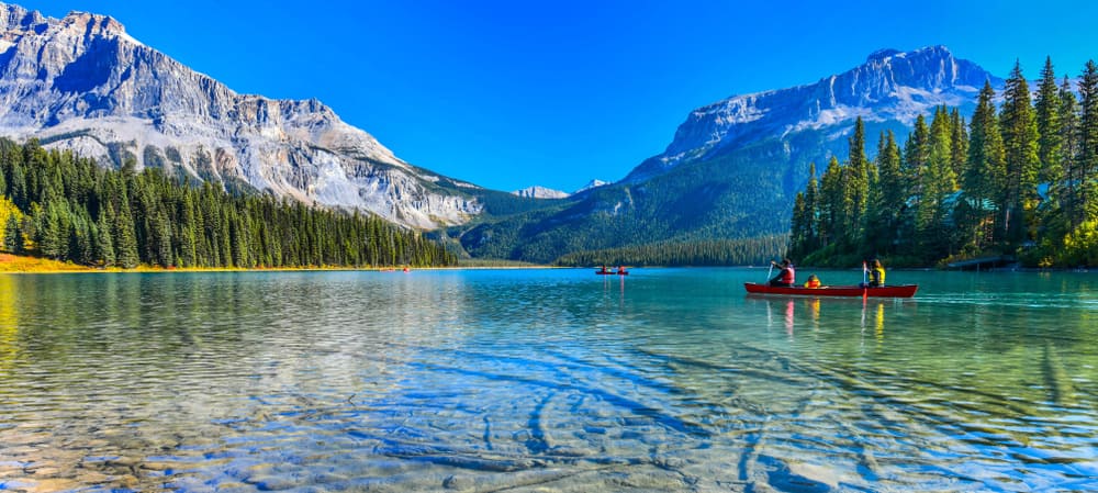 Emerald Lake Parco Nazionale di Yoho in Canada
