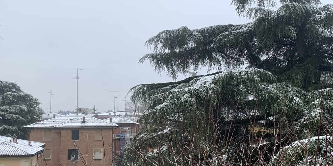 Leggera imbiancata su Bologna oggi 1° Marzo