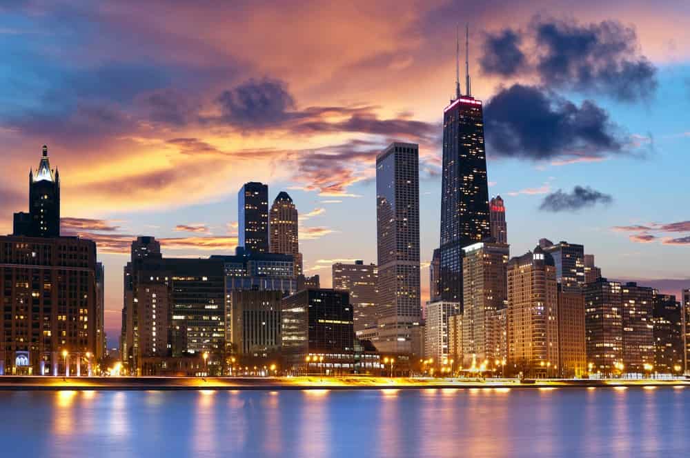chicago city night