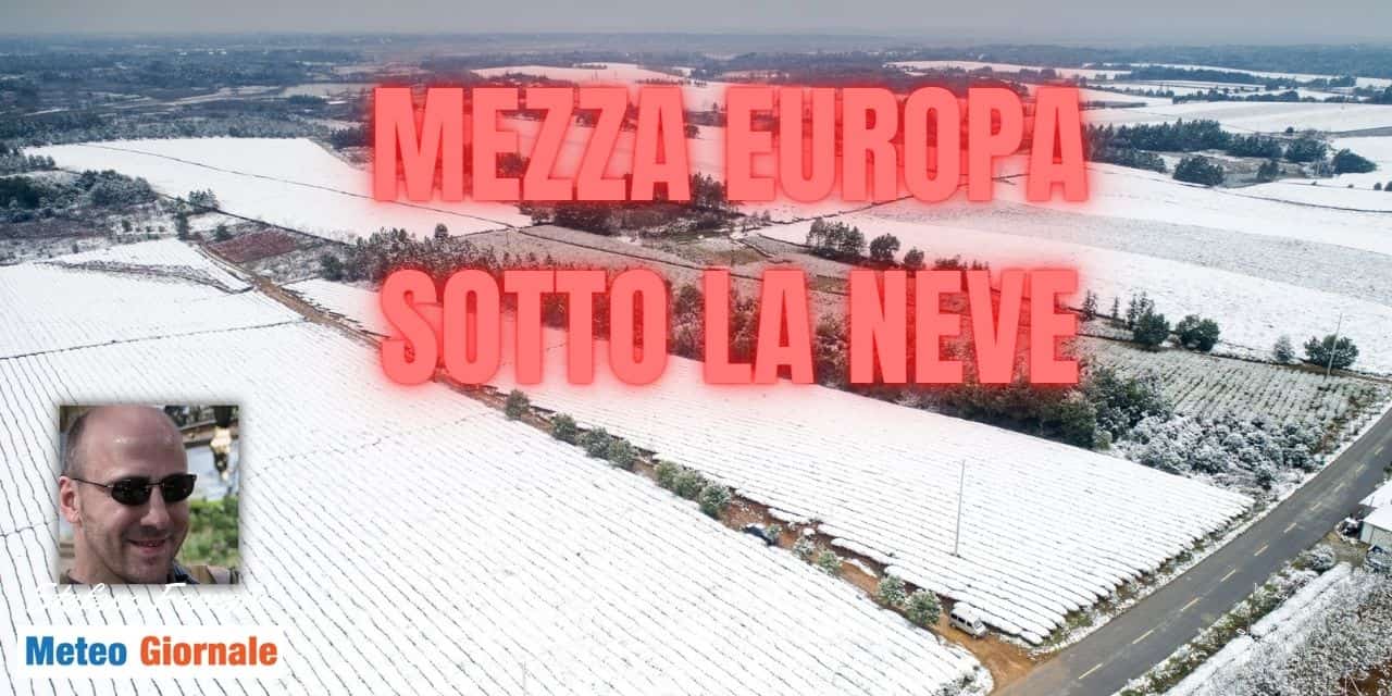 METEO: neve in Inghilterra, Irlanda, Germania, gran freddo in Scozia