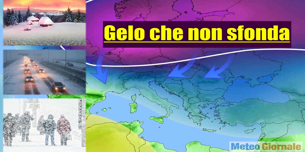 Ipotesi gelo per l'Italia al momento non suffragata dalle proiezioni dei centri meteo