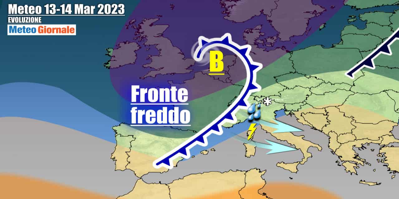 Sfuriata di maltempo ad inizio settimana