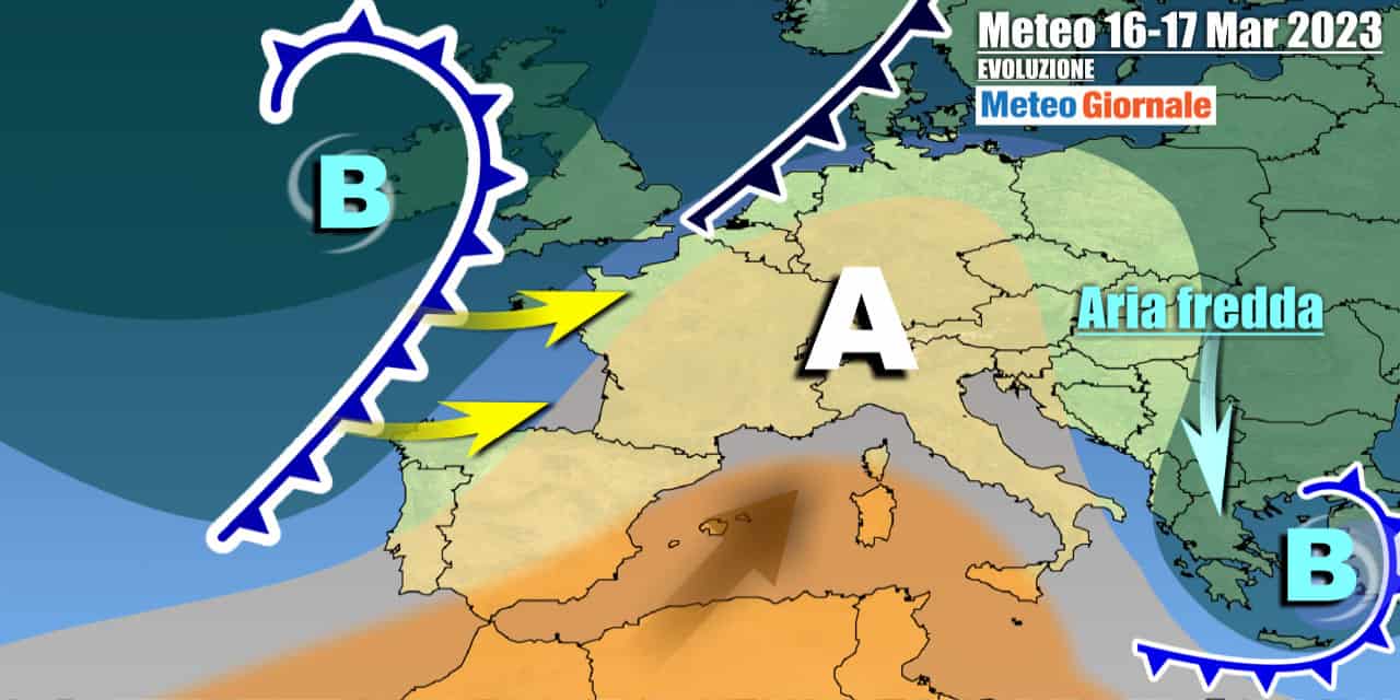 Scenario anticiclonico nella seconda parte di settimana