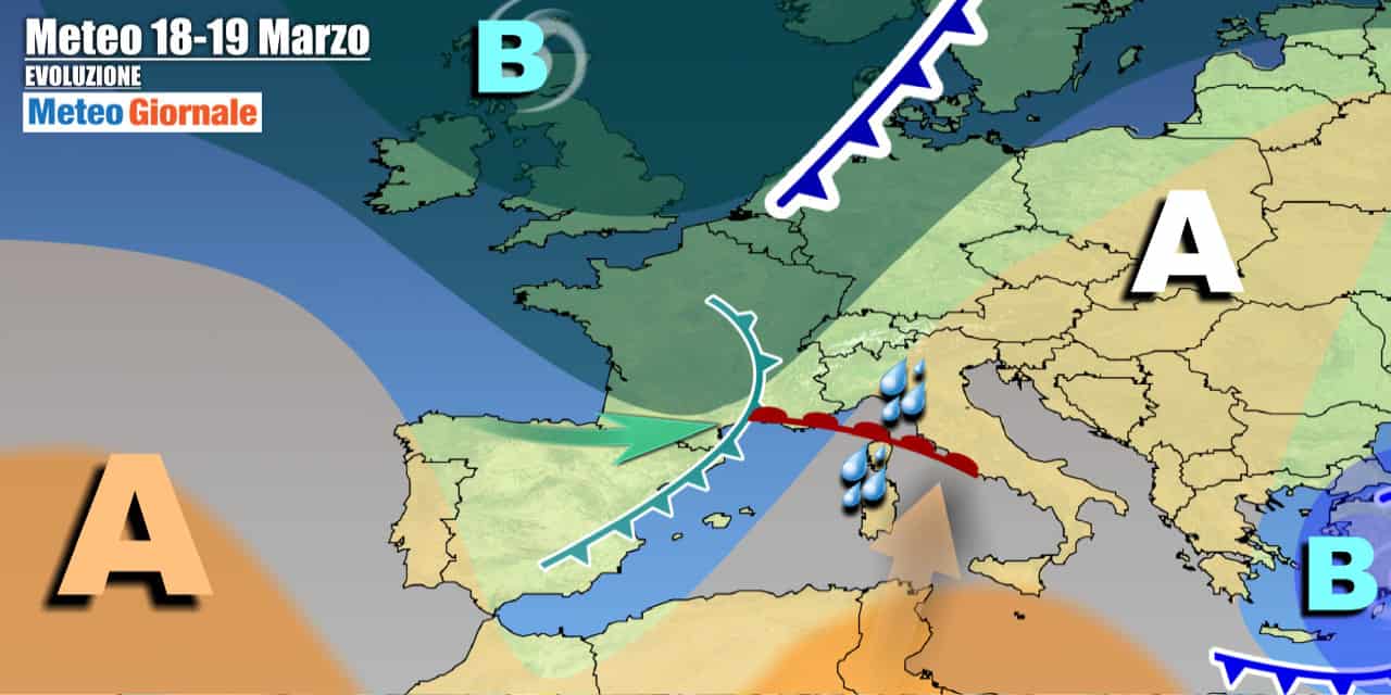 Peggiora con arrivo di qualche pioggia domenica