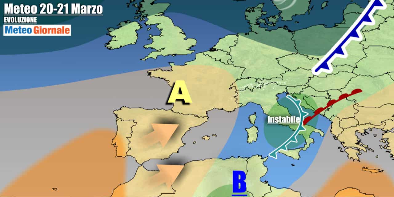 Parentesi d'instabilità anche al Centro-Sud ad inizio settimana