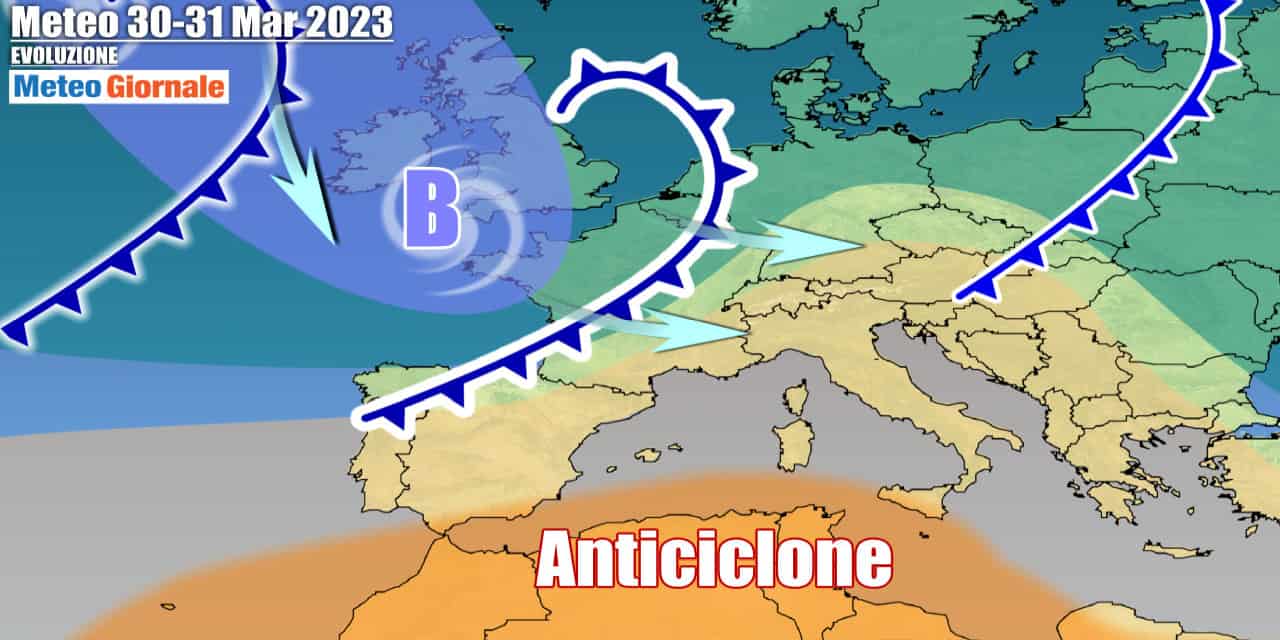Italia tra anticiclone e fronti atlantici nei prossimi giorni