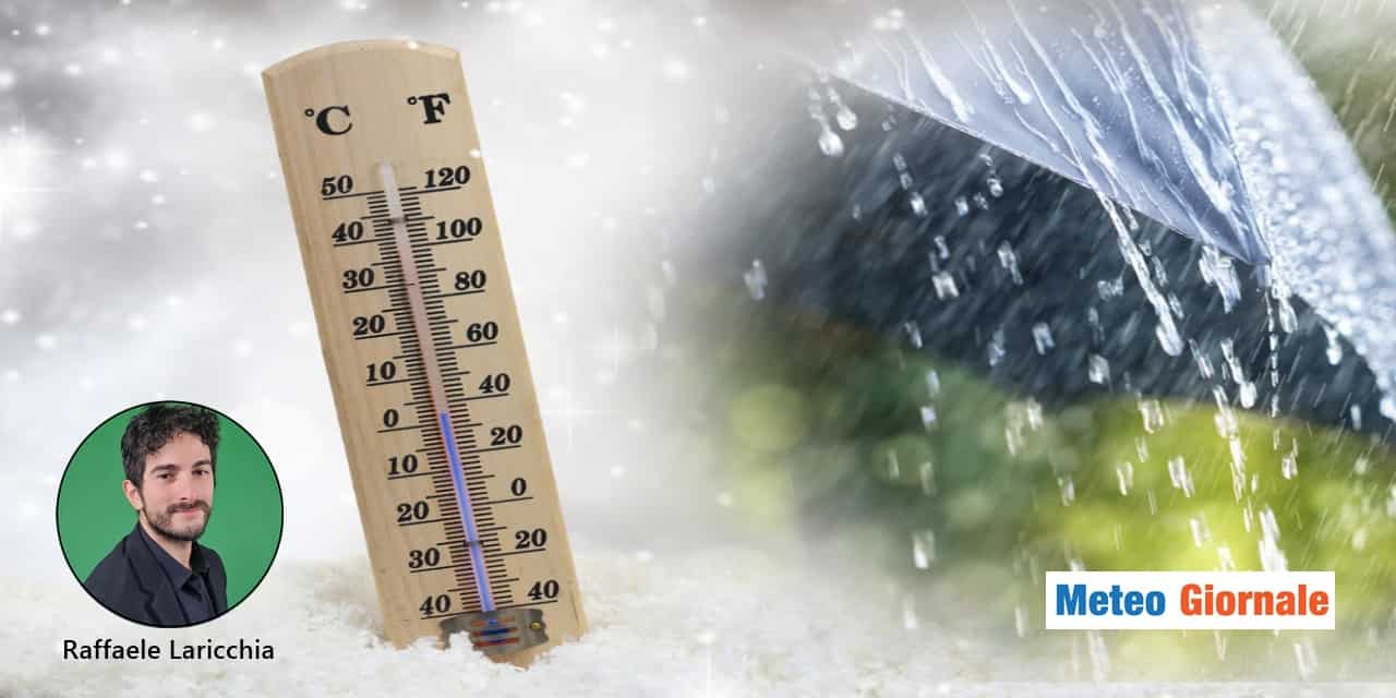 Meteo: prima la pioggia, poi il crollo delle temperature!