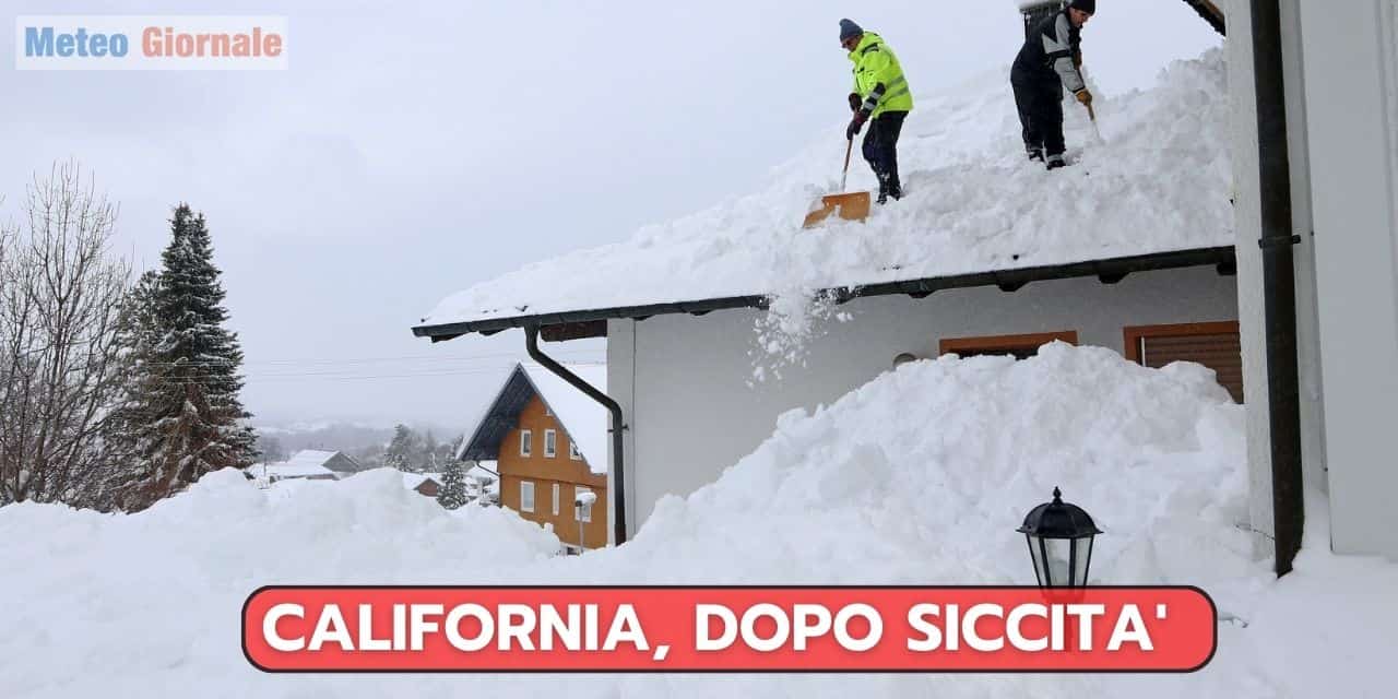 meteo giornale California dopo siccita 22