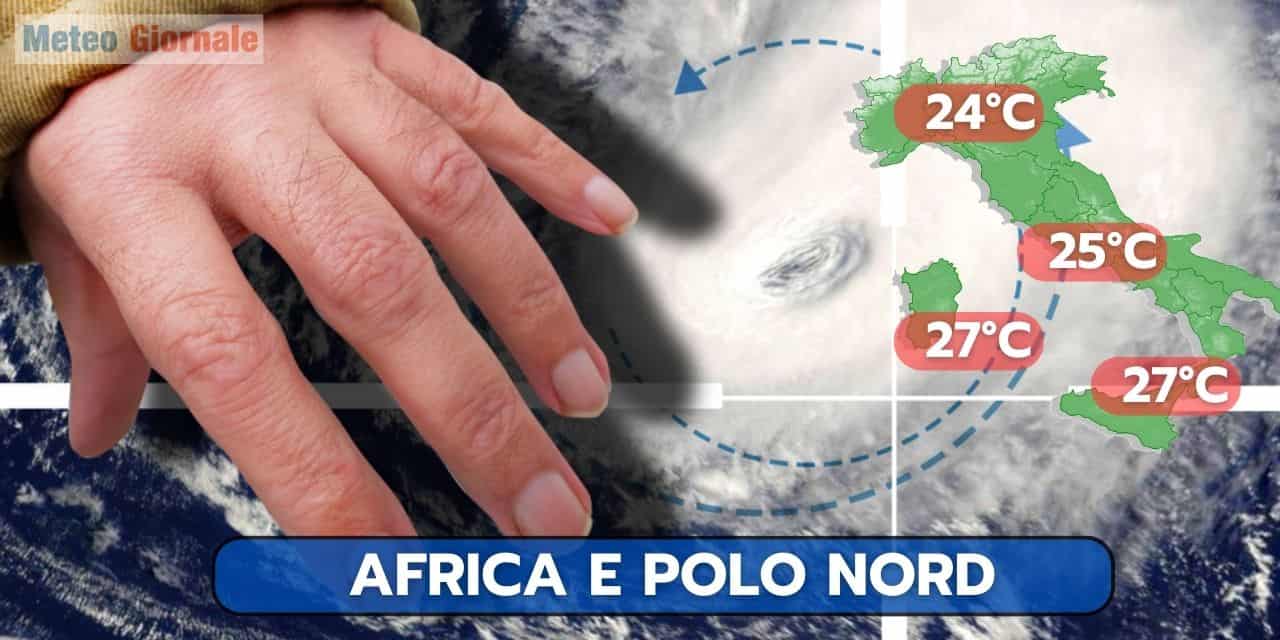 meteo giornale tra africa e polo nord 4163