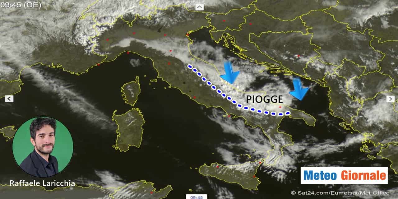 Meteo, le piogge all’improvviso in questa domenica