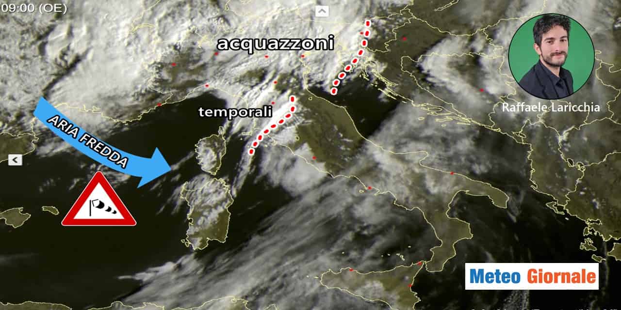 Meteo: ecco piogge e temporali, le previsioni
