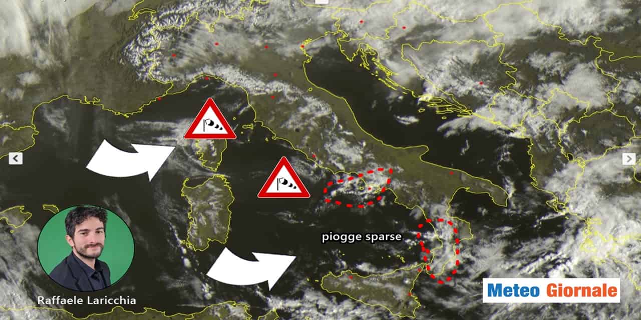Meteo: stabile ma ancora per poco su alcune regioni, occhio al VENTO
