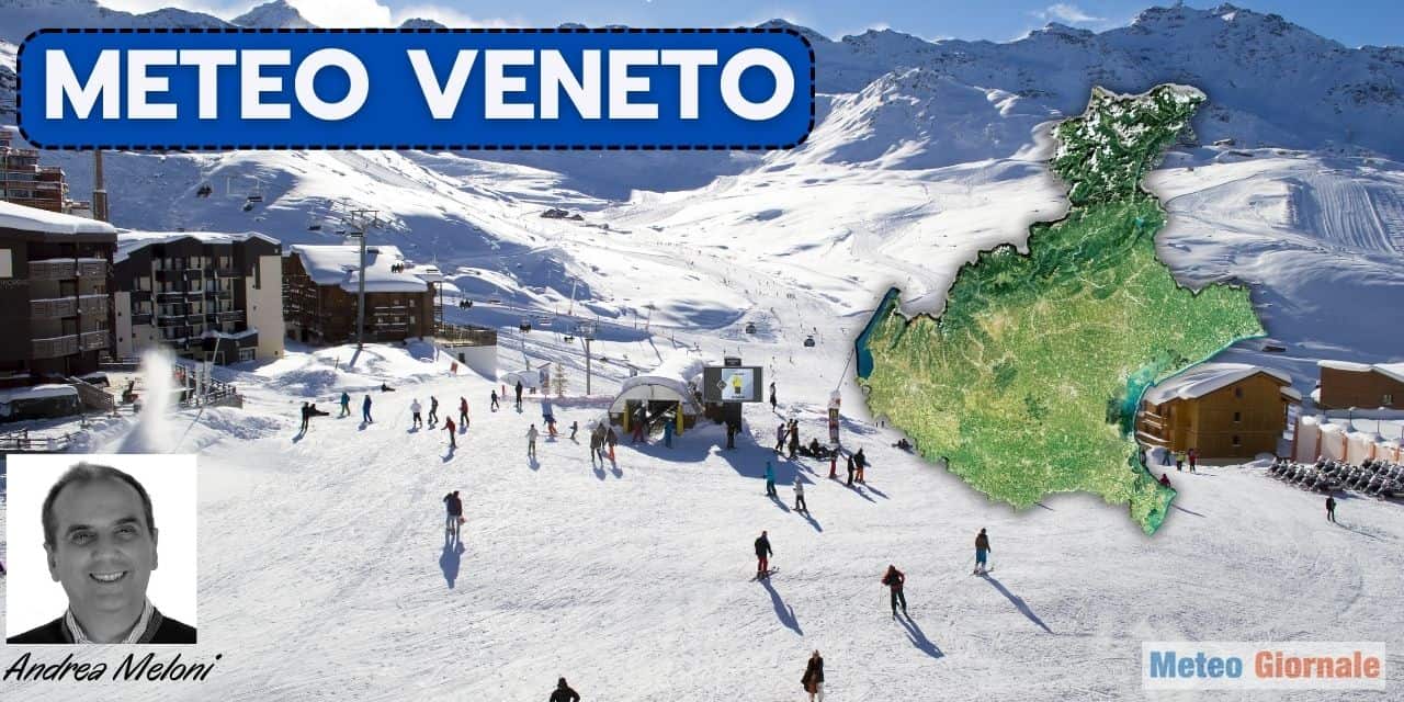 Meteo di Marzo in Veneto, ancora tanta neve sui monti