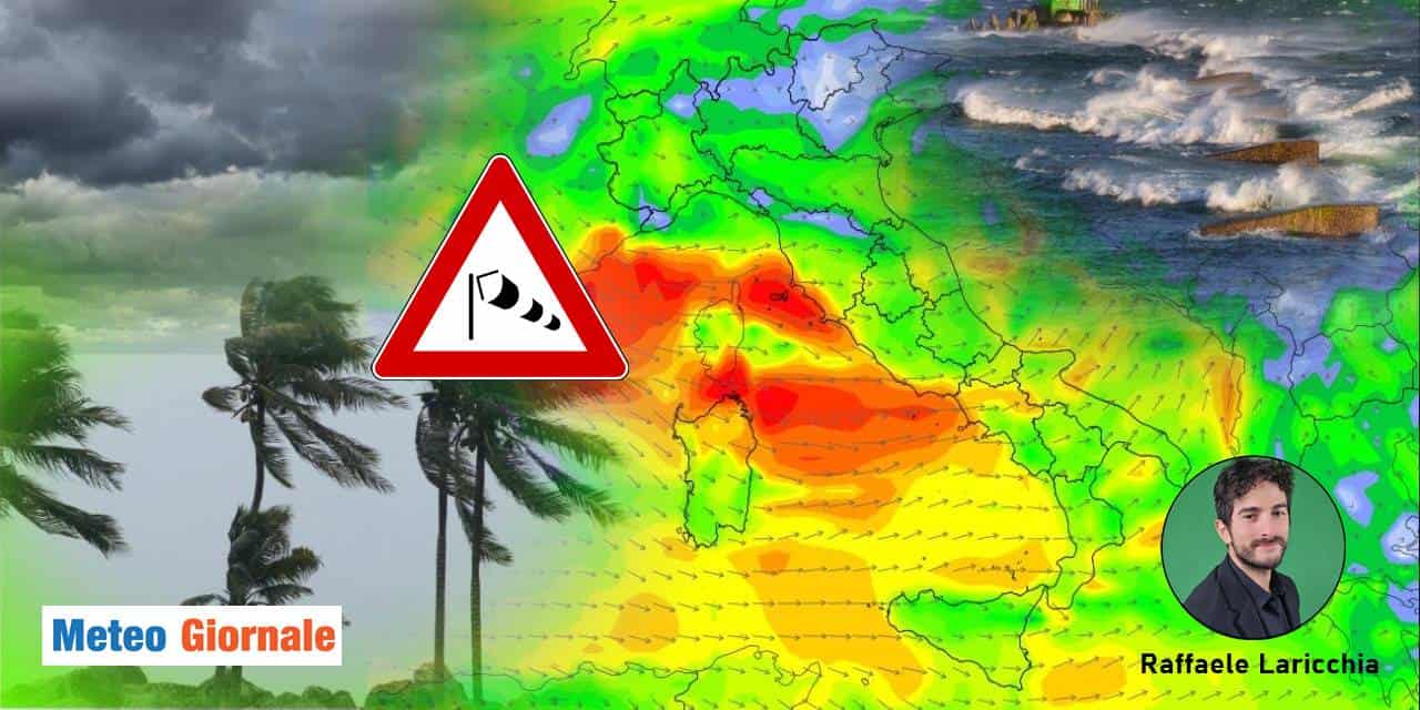 Meteo: vento di BURRASCA in arrivo e tornano anche le piogge