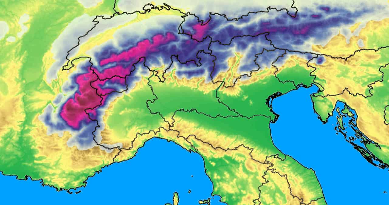 prevista neve su alpi 13