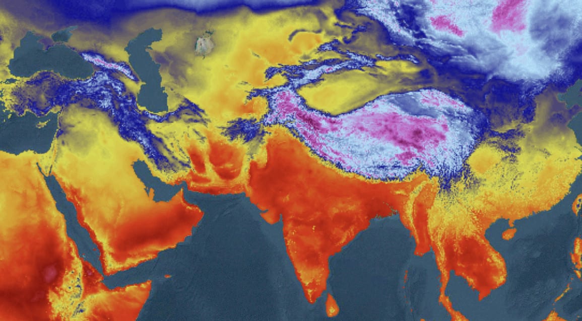 Meteo freddo sulla Penisola Indiana, neve sulla zona Himalayana