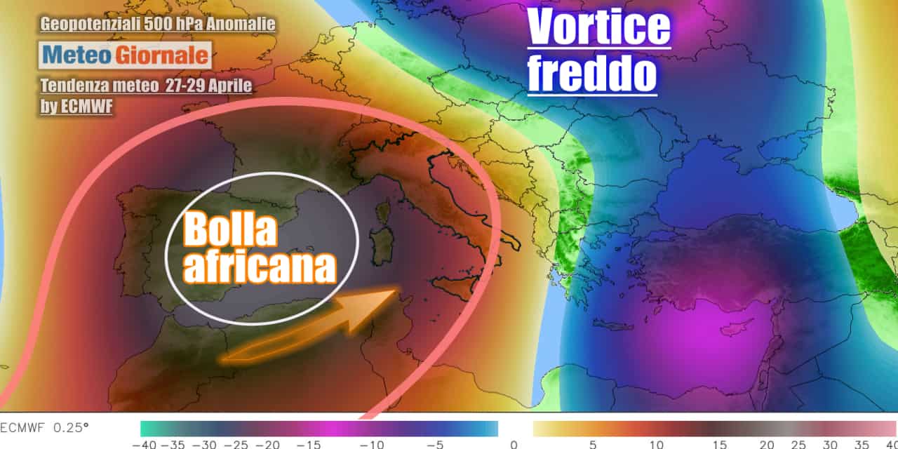 Meteo: arriva la bolla africana verso l’Italia, poi nuovo stravolgimento