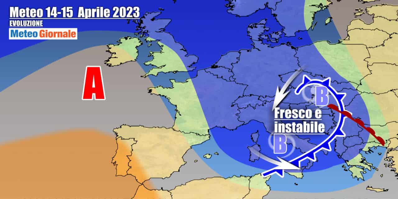 Meteo movimentato sul finire della settimana