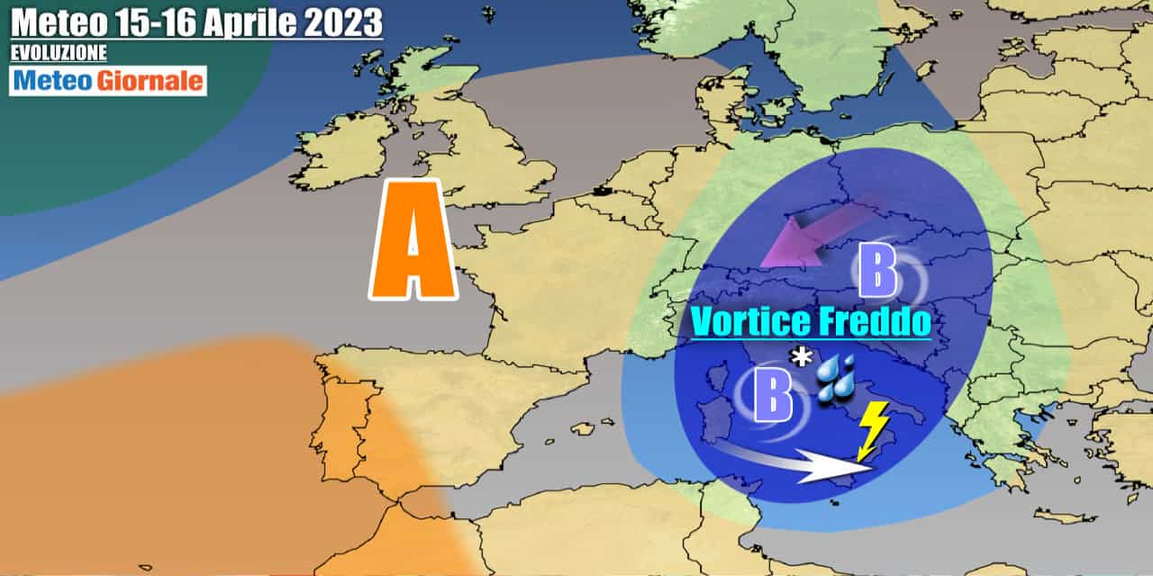 Piogge e temporali nel weekend