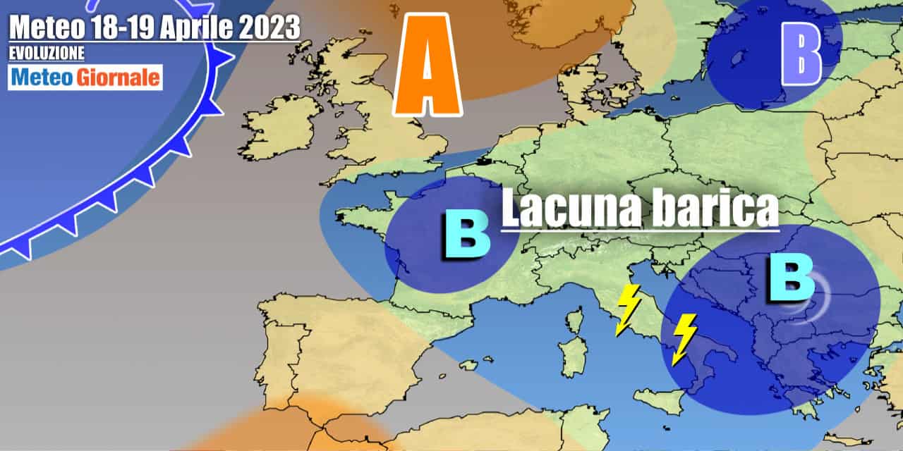 Meteo instabile nei primi giorni della settimana