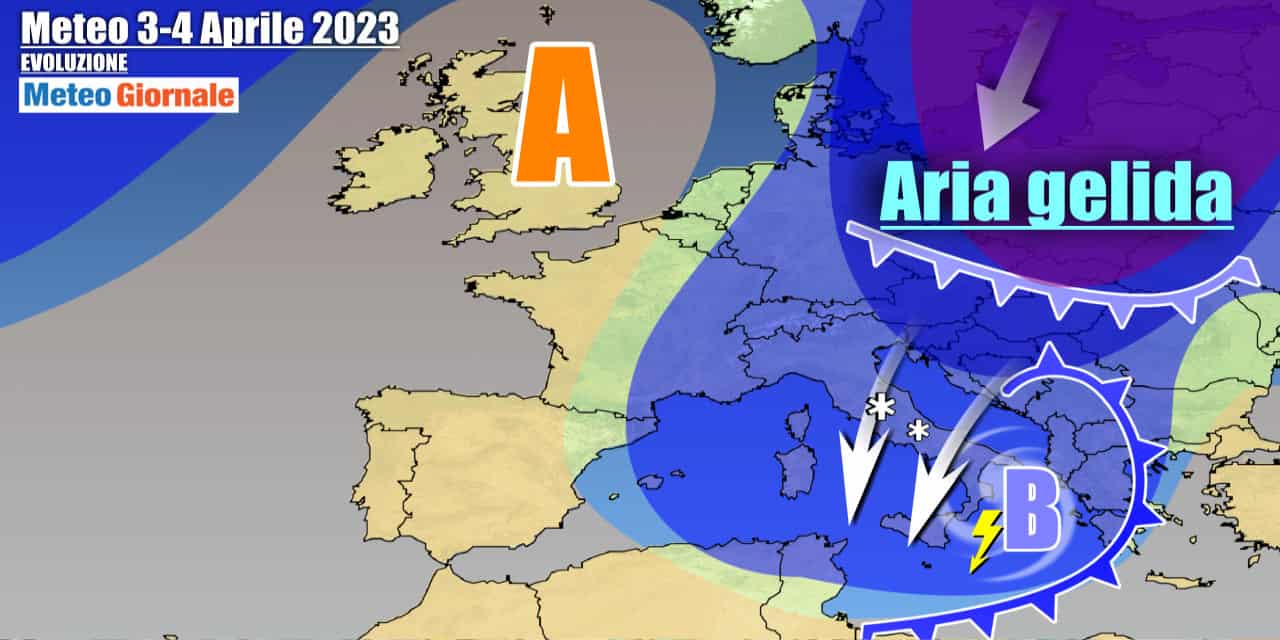 Freddo in arrivo verso l'Italia