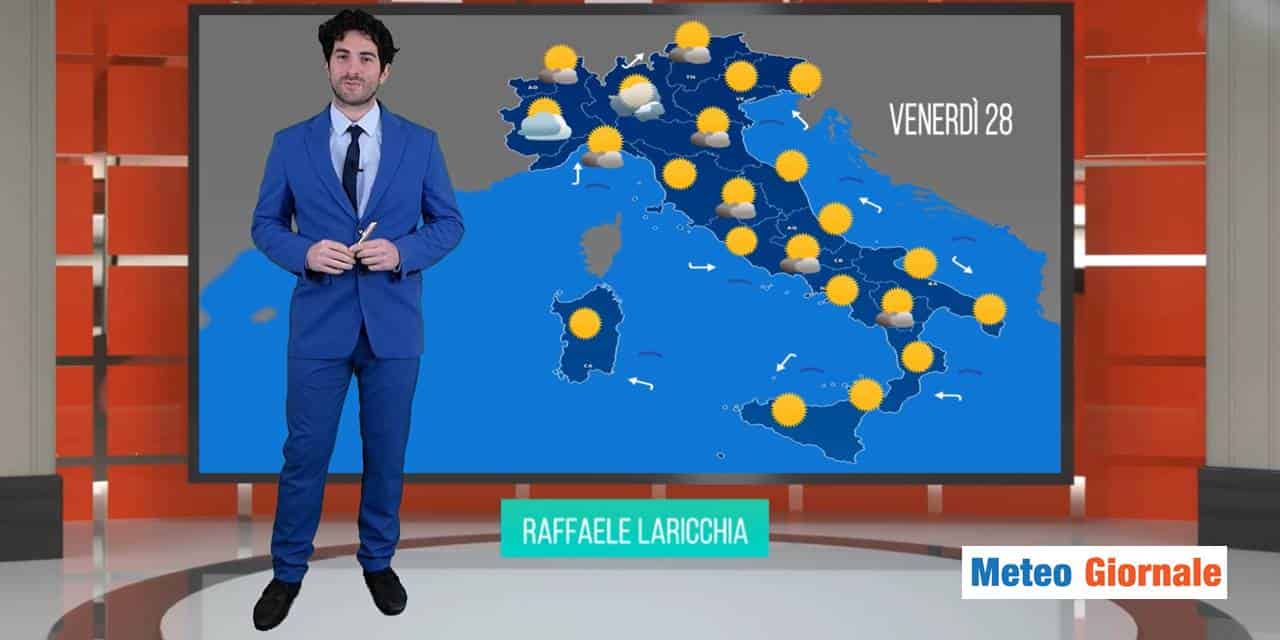 Meteo domani: l’anticiclone prende in mano le redini, ma per poco!