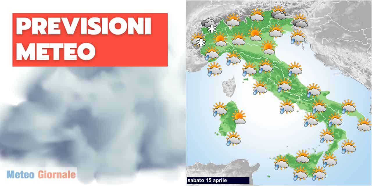 meteo giornale oggi 15 04 2023