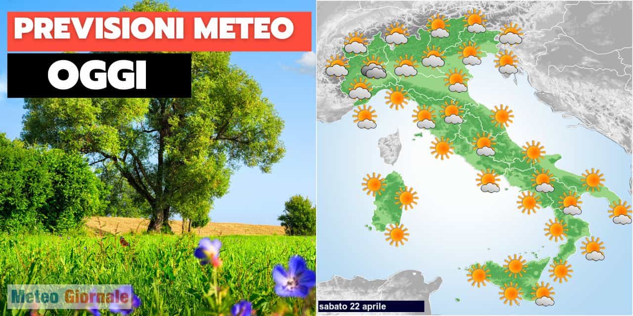 Meteo per oggi, miglioramento – Previsioni e dettagli per l’Italia