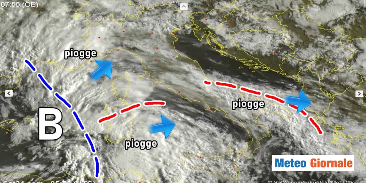 Meteo: una domenica grigia, altro MALTEMPO in arrivo