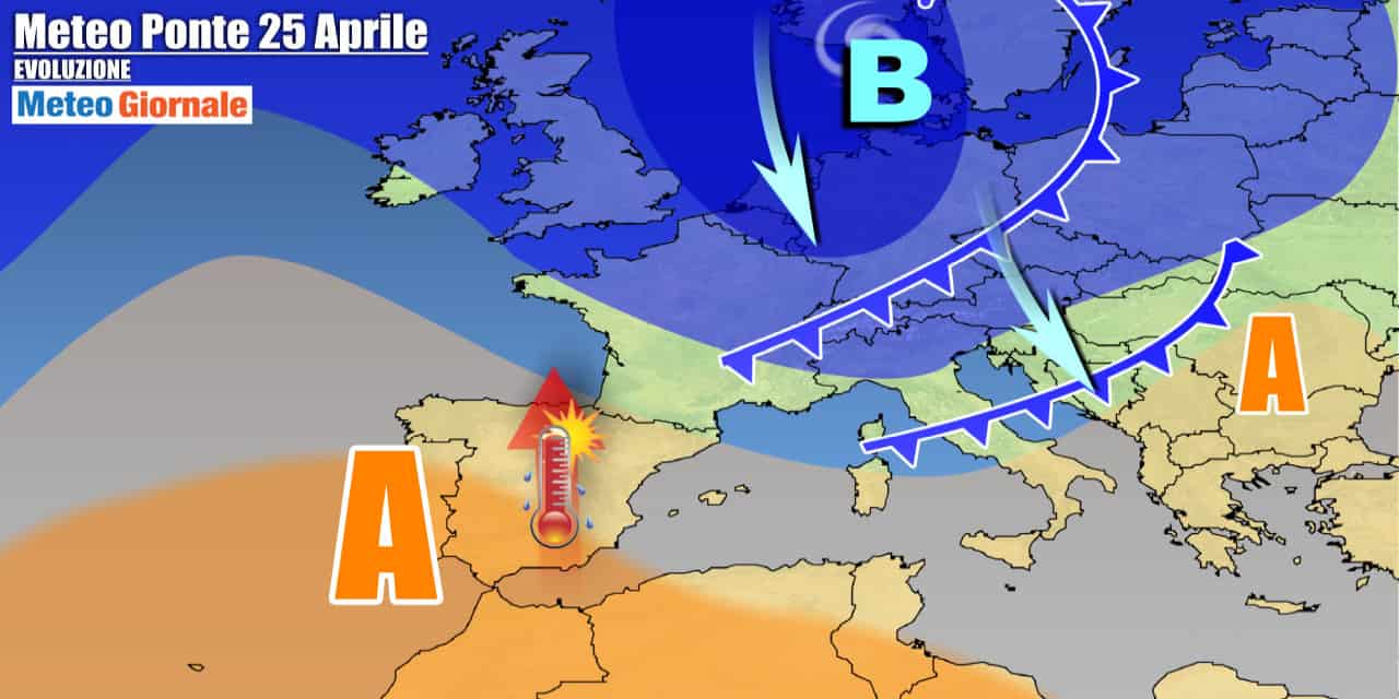 Meteo Italia: in arrivo temporali e grandine, poi ribaltone a fine Aprile