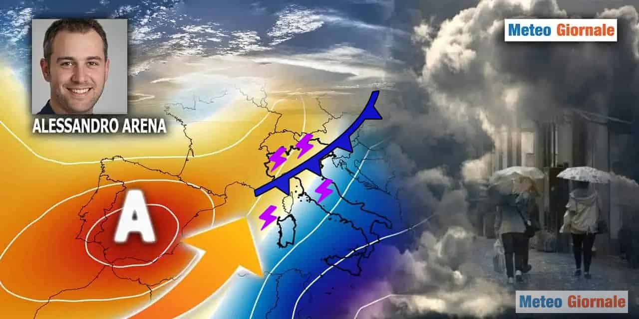 Meteo sino al 27 Aprile: temporali al Nord Italia, Anticiclone africano veloce come un siluro