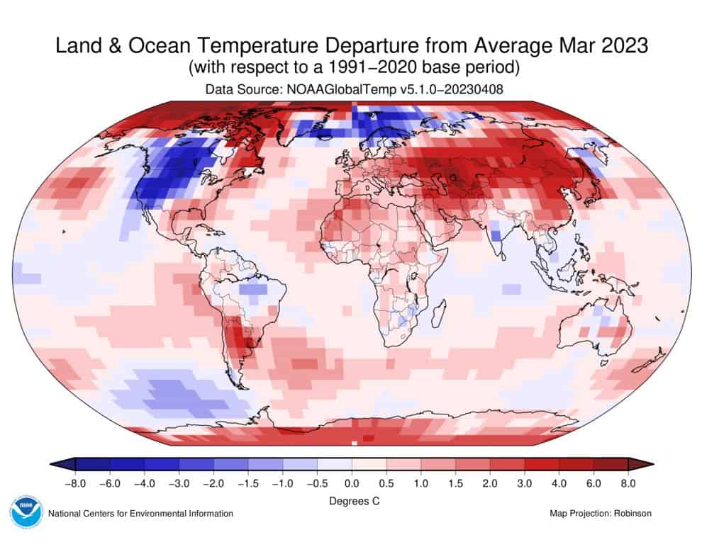 temp anomaly marzo 2023 global