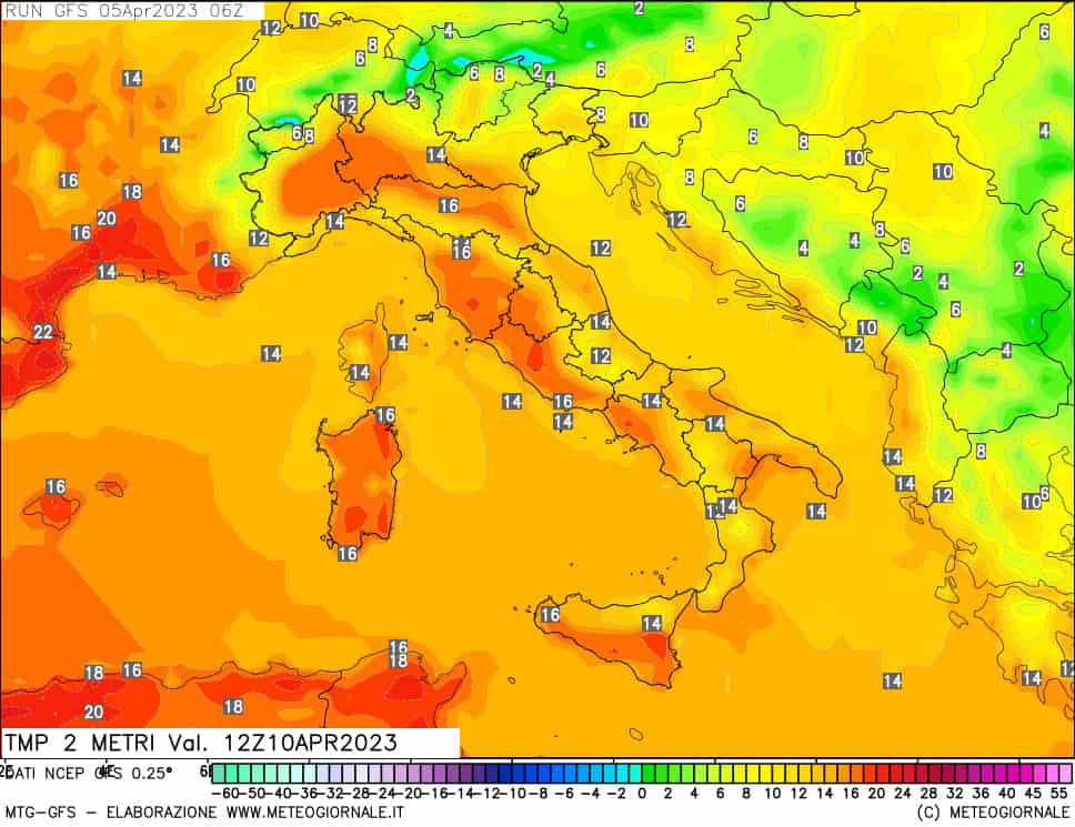 temperature pasquetta